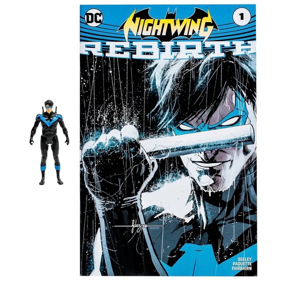 NWT Nightwing Rebirth Comic Book with Figure - Picture 8 of 8